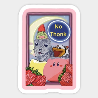 No Thonk, Head Empty Sticker